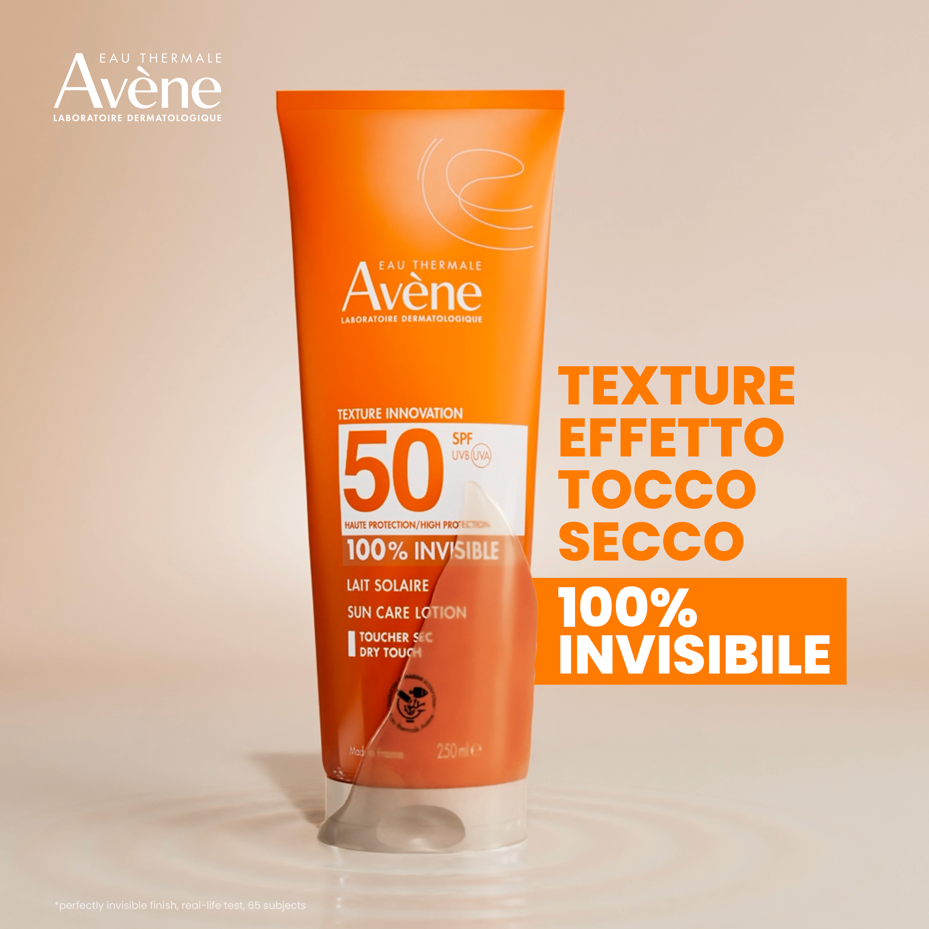 Avène Latte Solare SPF50 - Protezione Solare Invisibile Alta 250 ml