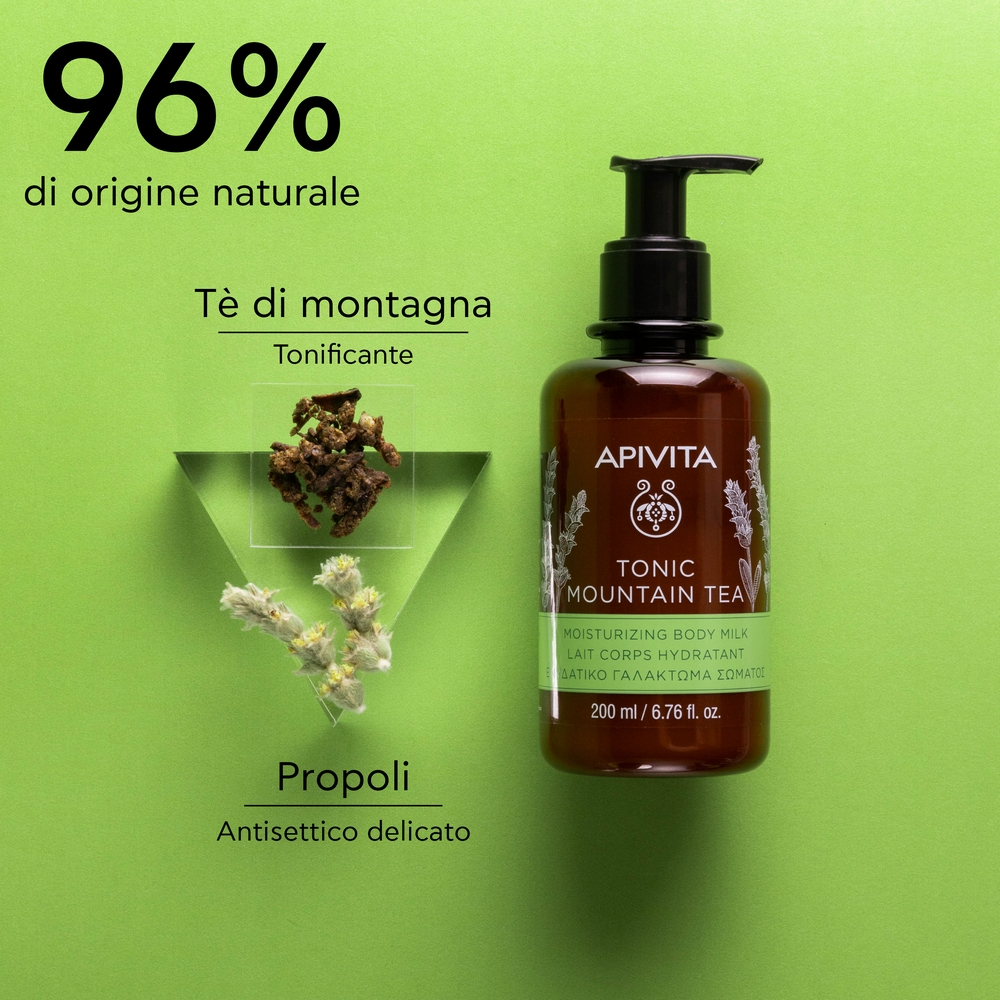 Apivita Latte Corpo Idratante Tonic Mountai Tea al Tè di Montagna 200ml
