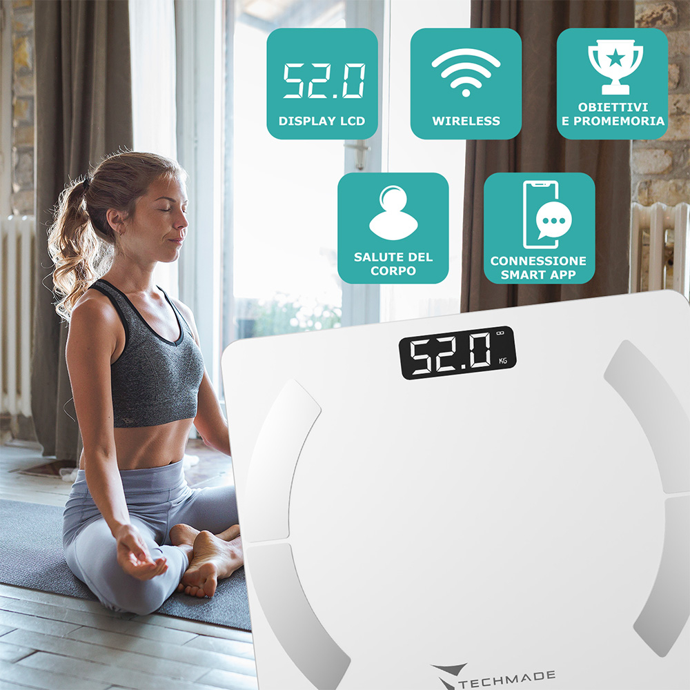 TECHMADE BILANCIA SMART WHITE