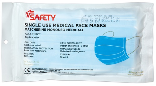 MASCHERINA CHIR 10PZ SAF