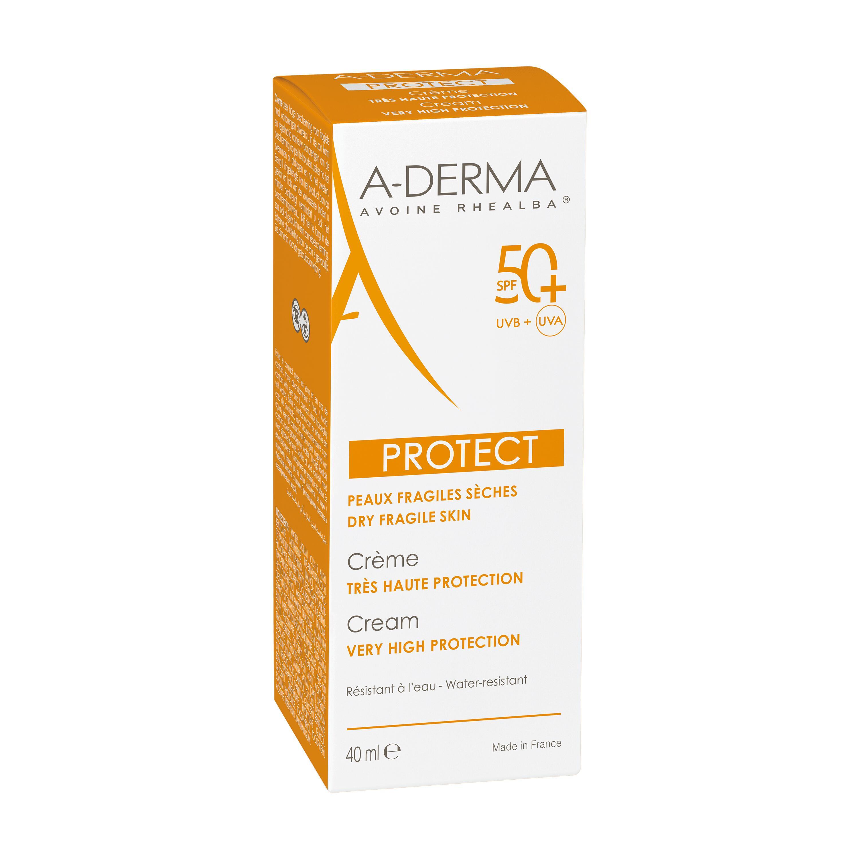 A-Derma Protect Crema Solare Viso SPF 50+ 40 ml
