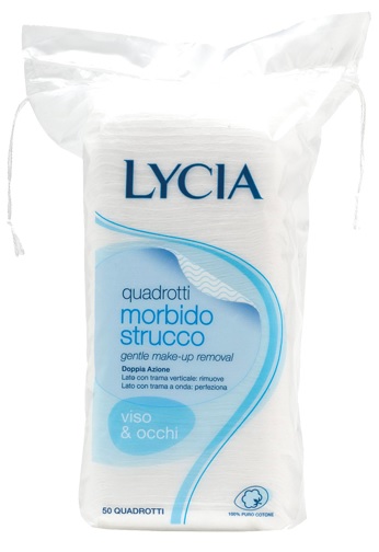 Lycia Quadrotti Struccanti Cotone 50 Pezzi