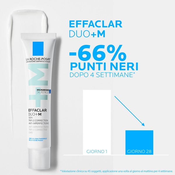 La Roche-Posay Effaclar Duo+M Trattamento Viso Anti-imperfezioni per pelle mista, grassa o a tendenza acneica 40 ml