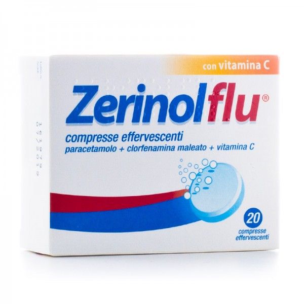 Zerinolflu Effervescente Analgesico e Antipiretico 20 Compresse Effervescenti
