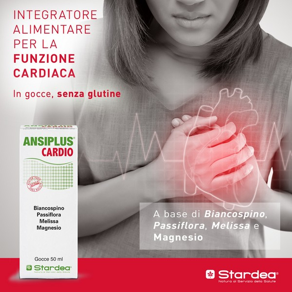 Ansiplus Cardio Gocce Integratore Benessere Cardiovascolare 50 ml