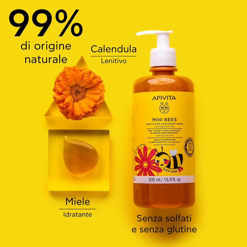 Apivita Detergente Corpo e Capelli Delicato Bimbi - 500ml
