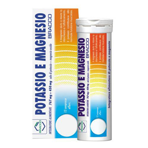 Dompè Potassio e Magnesio Senza Zucchero Integratore Sali Minerali 12 Compresse