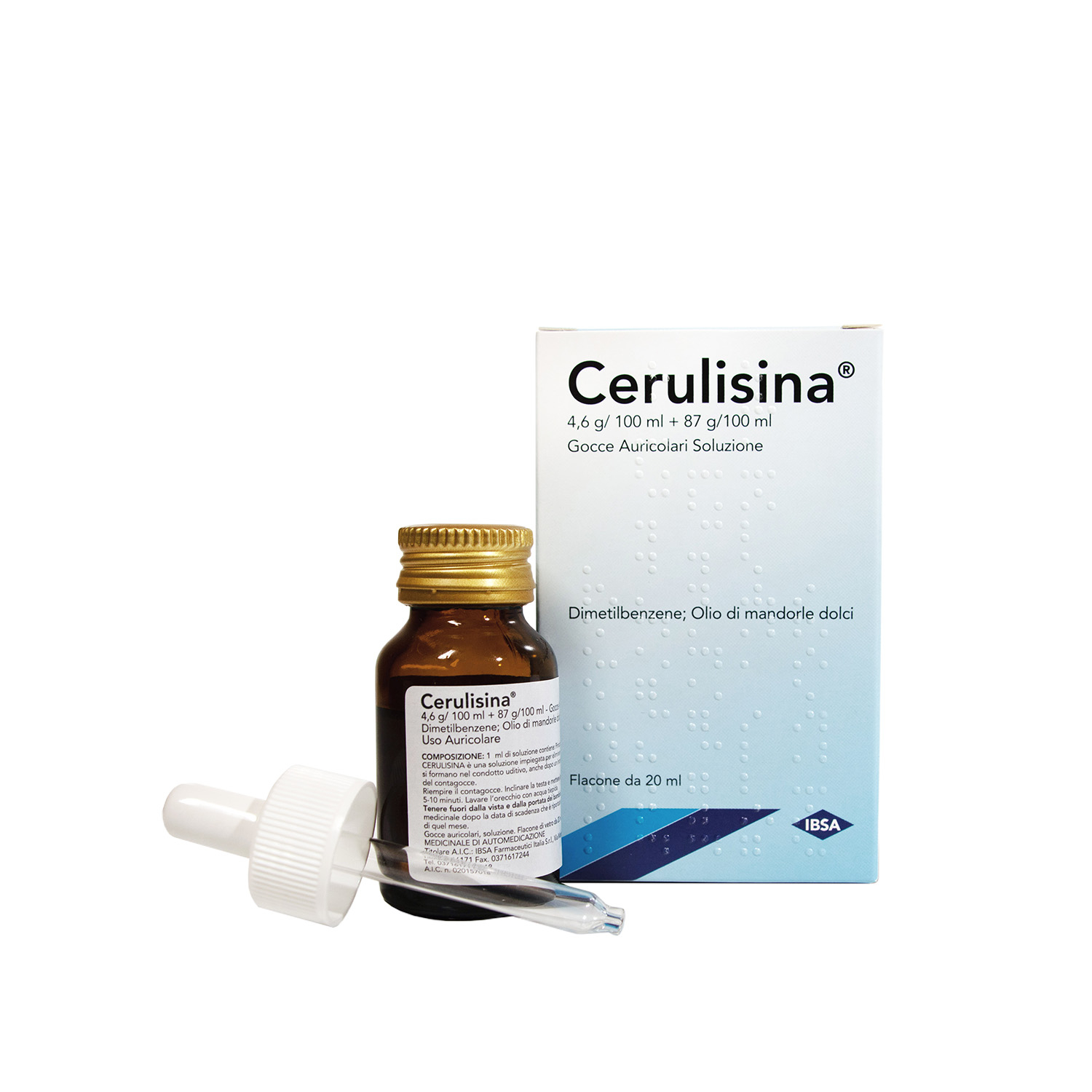 Cerulisina Gocce Auricolari 5% Dimetilbenzene Soluzione 20 ml
