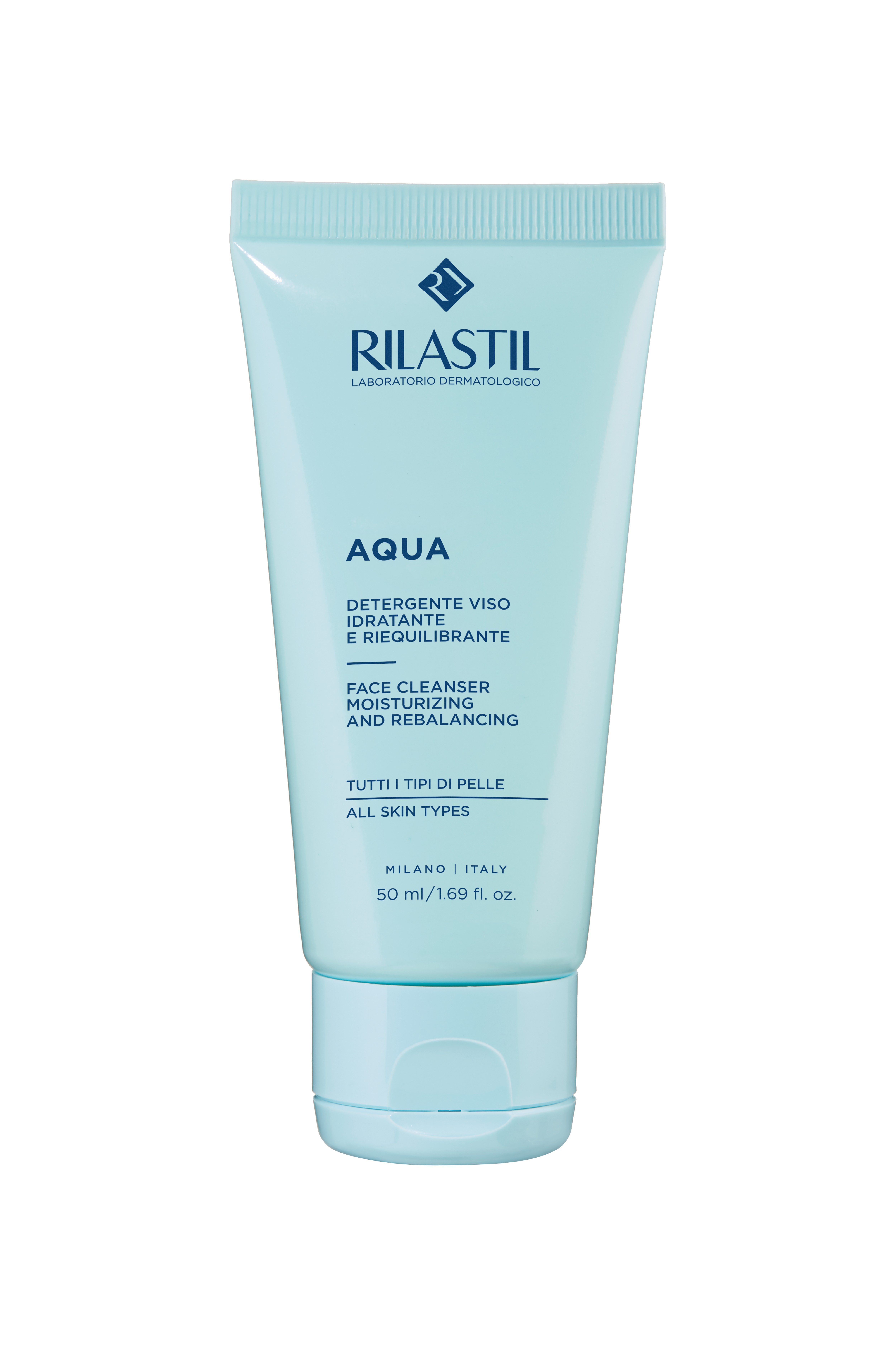 Rilastil Aqua - Detergente Idratante E Riequilibrante Viso 50 ml