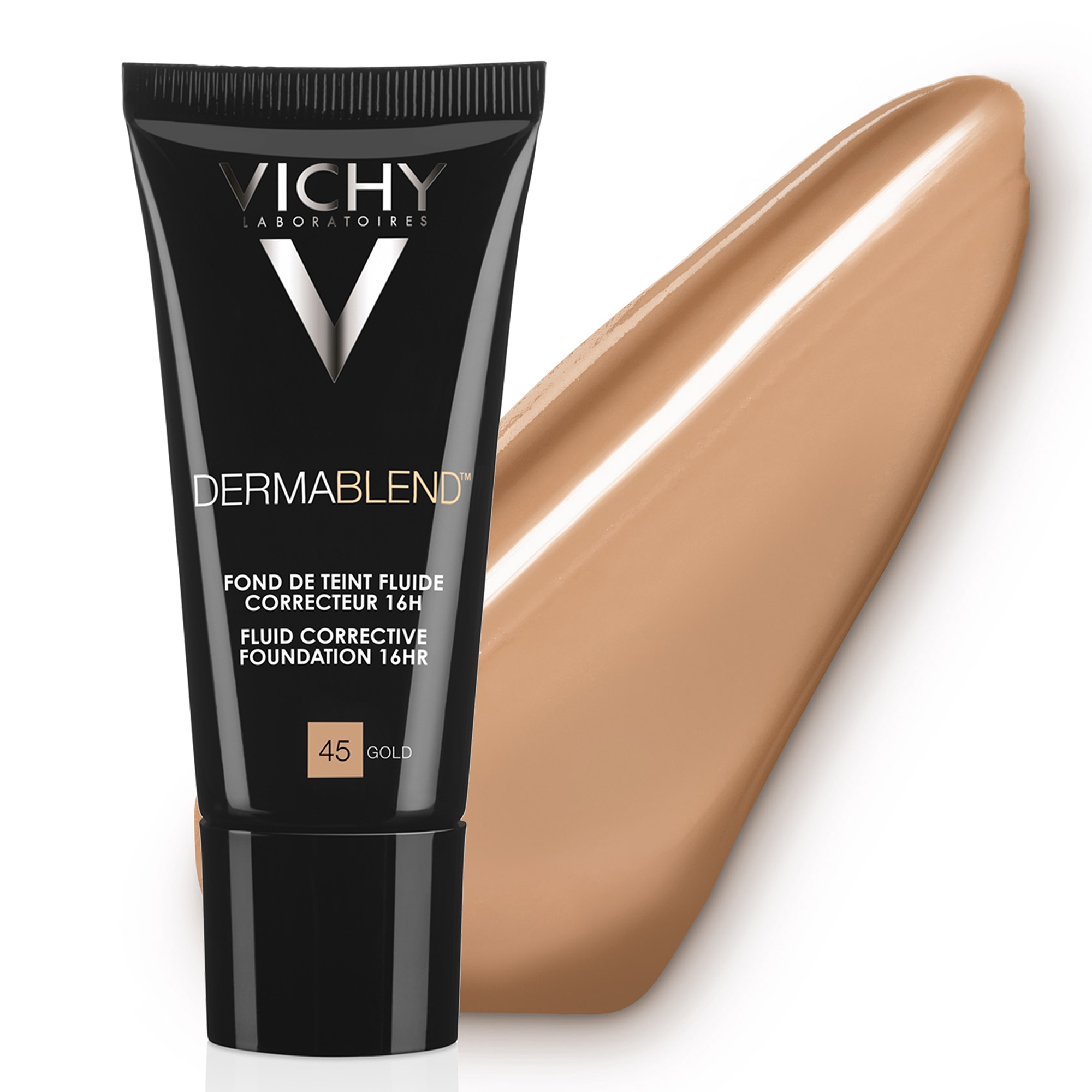 Vichy Dermablend Fondotinta Correttore Fluido 16h tonalità 45 - 30 ml correttore fino a 16 ore