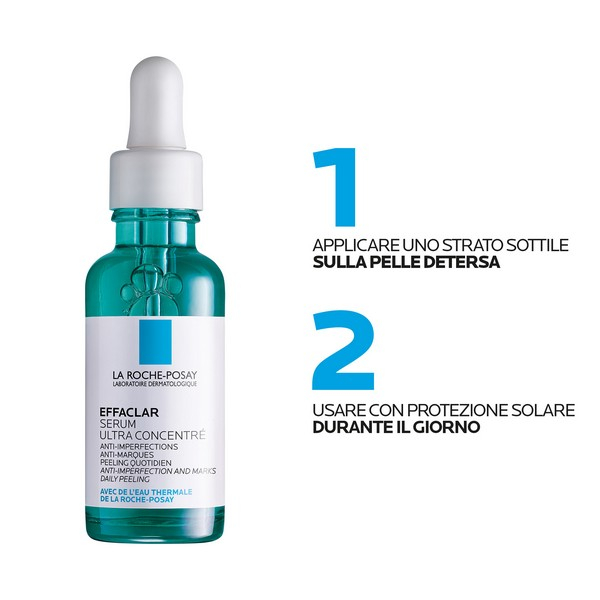 La Roche-Posay Effaclar Siero Peeling Viso Per pelle mista, grassa o a tendenza acneica, in età adulta 30 ml