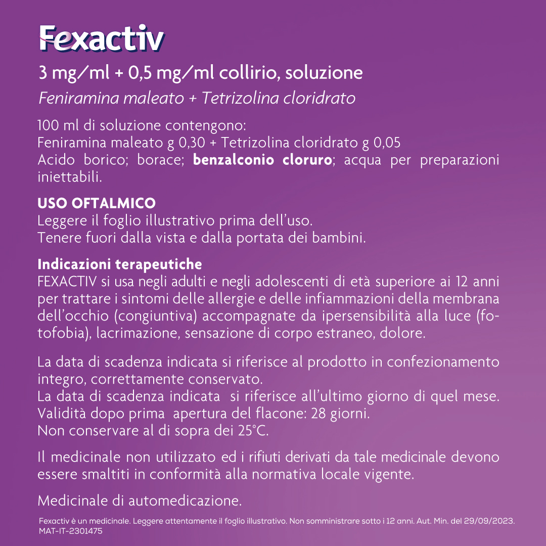 Fexactive Collirio - flacone da 10ml