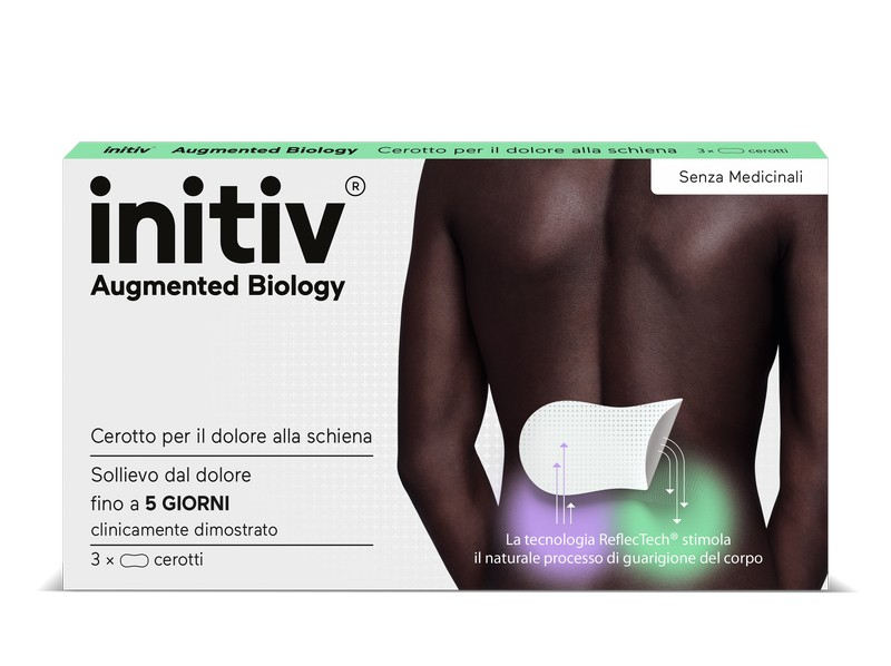 Initiv Cerotti Schiena, Dolori Muscolari da lievi a moderati, senza Medicinali (3 Cerotti)