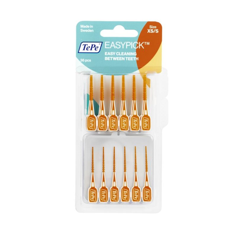 TePe EasyPick - 36 Scovolini Per Spazi Interdentali Stretti O Molto Stretti Misura XS-S