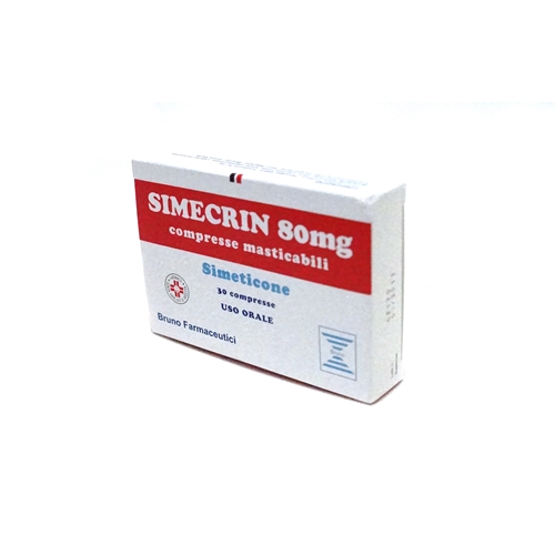 Simecrin - Gonfiore e Meteorismo - 30 compresse masticabili - 80 mg