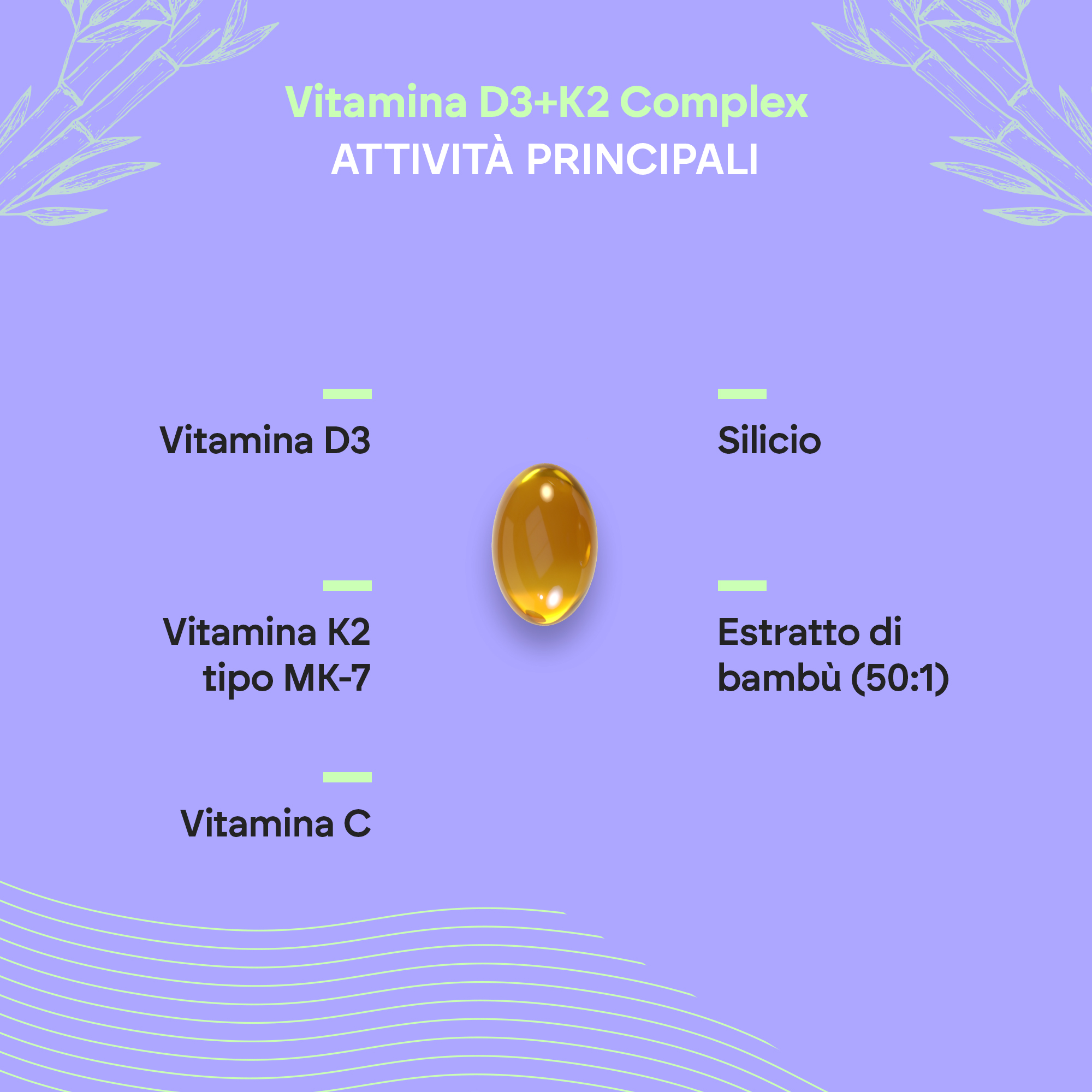 Nutralie Vitamina D3+K2 Complex 60 Softgel - Integratore Per Stanchezza E Affaticamento
