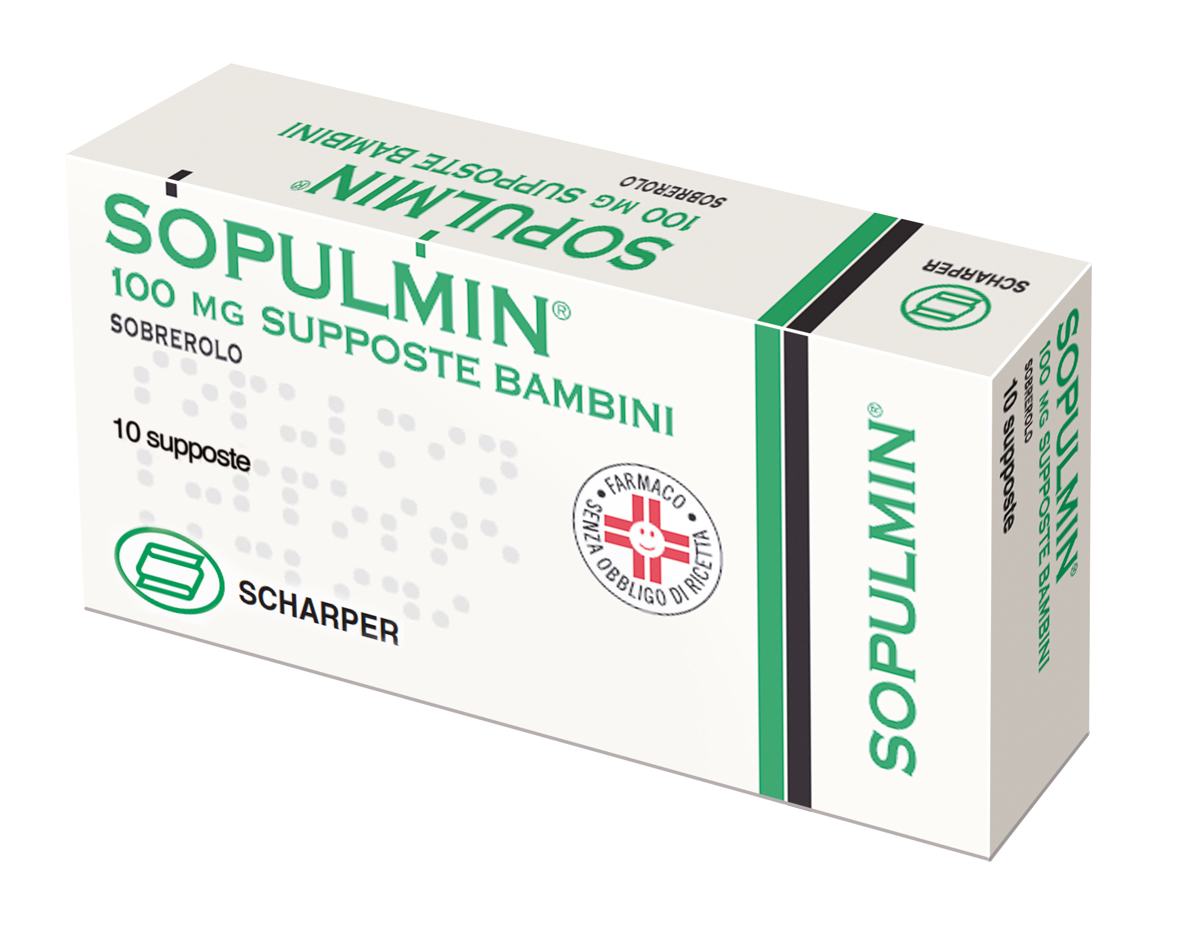 Sopulmin Bambini 100 mg Sobrerolo Mucolitico 10 Supposte