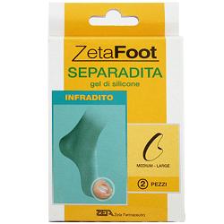 Zeta Foot Separadita In Gel Di Silicone Infradito 2 Pezzi Medium E Large