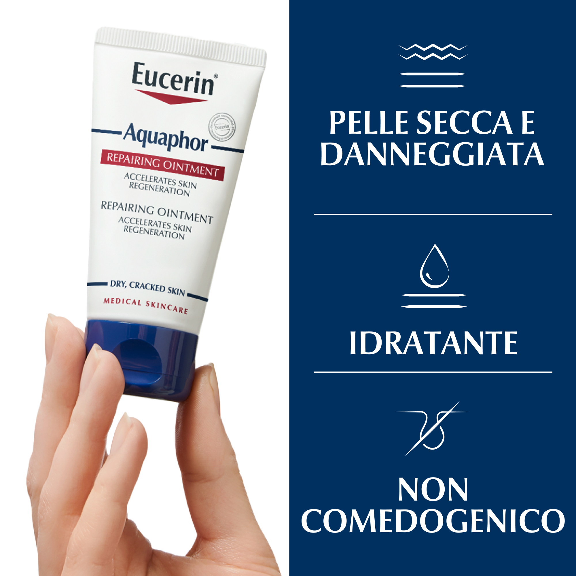 Eucerin Aquaphor Trattamento Ristrutturante Pelli Danneggiate 40 ml