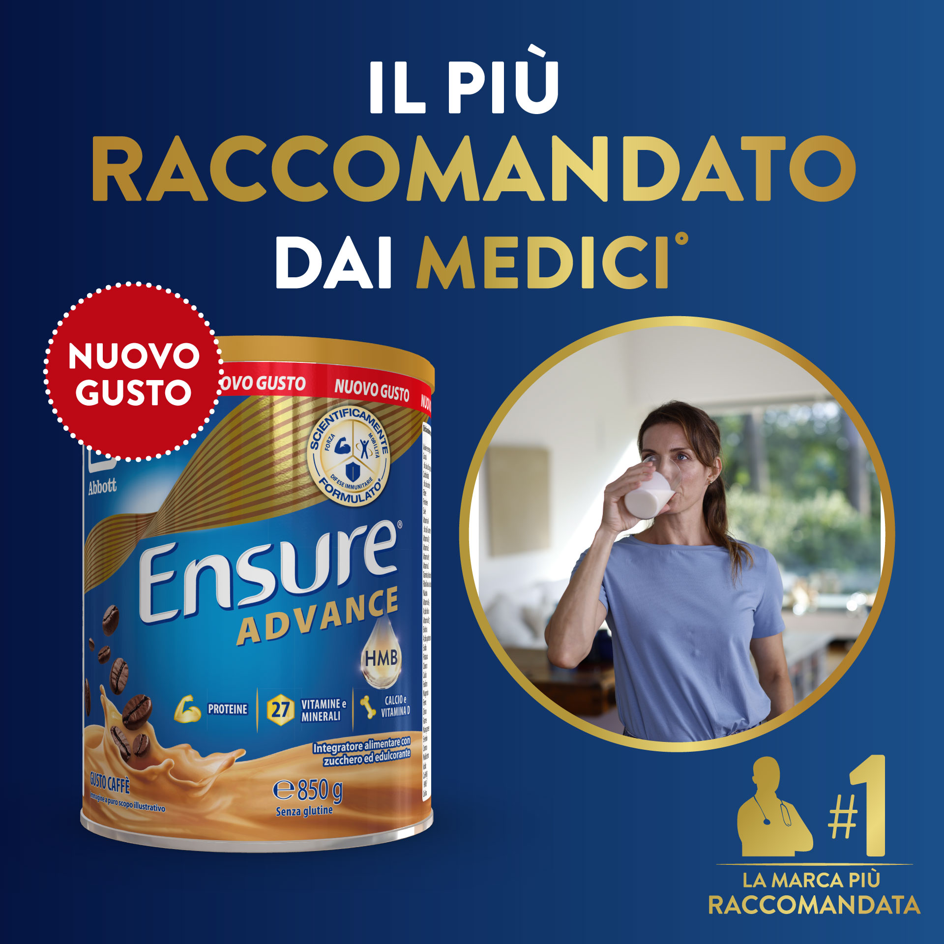 PediaSure Teenager Gusto Cioccolato 850 g - Integratore Multivitaminico Per Adolescenti