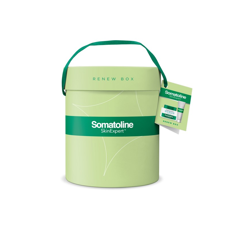 Somatoline SkinExpert, Cofanetto Rituale Esfoliazione Face&Body, Trattamento Copro e Viso Esfoliante, Sale Integrale Micro-granuli esfolianti - Papaina  350 + 50g/ml