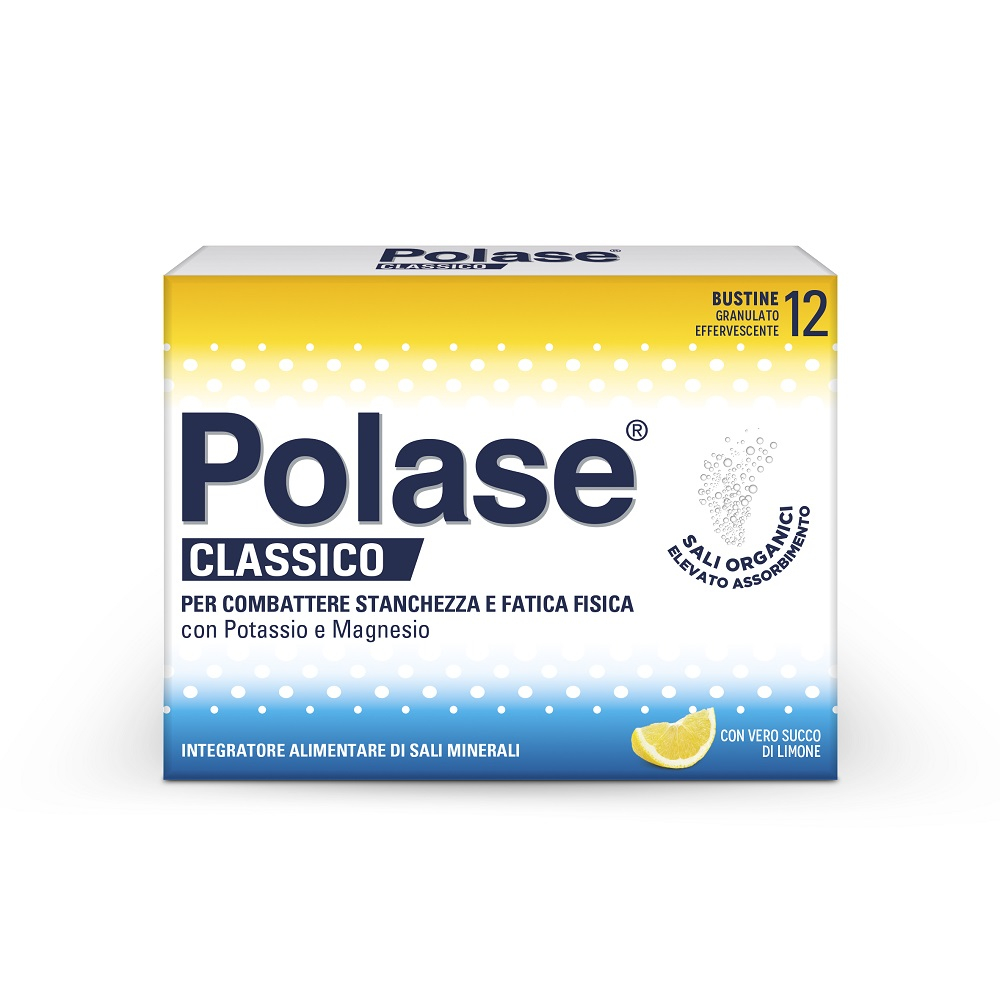 Polase Classico Integratore Alimentare Sali Minerali Organici Magnesio Potassio Gusto Limone 12 Bst