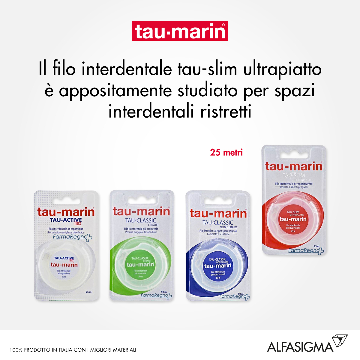 Tau-Marin Filo Interdentale Slim Ultrapiatto 25 m