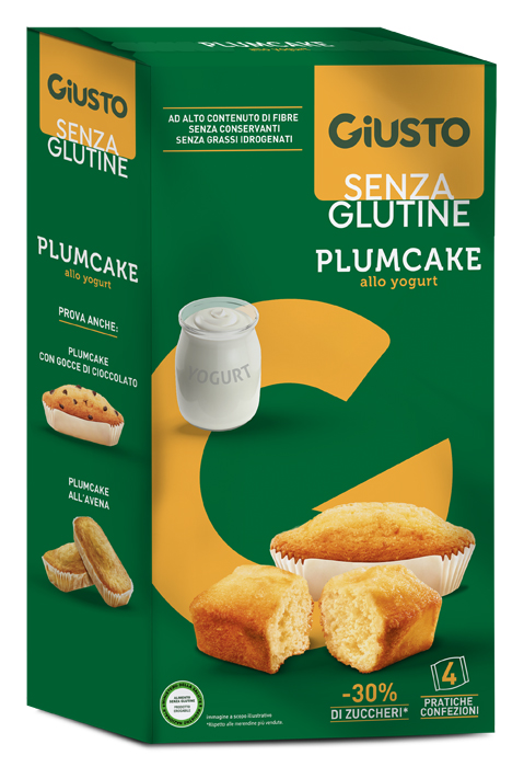 GIUSTO S/G PLUMCAKE YOGURT 160