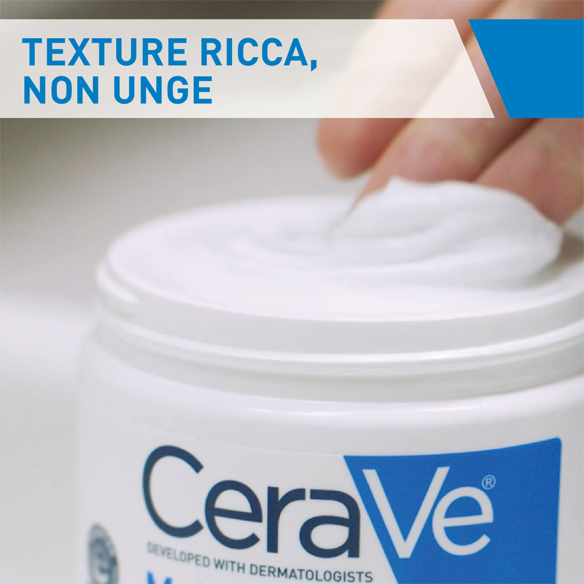 CeraVe Crema Idratante, Per Pelli Da Secche a Molto Secche Per il Corpo e il Viso, 454g