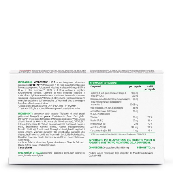 ATEROSTAR Lipid 20 Cps molli