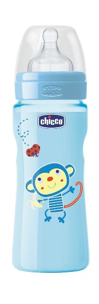 Chicco Biberon Benessere Con Tettarella In SiliconeBoy +4m 330 ml