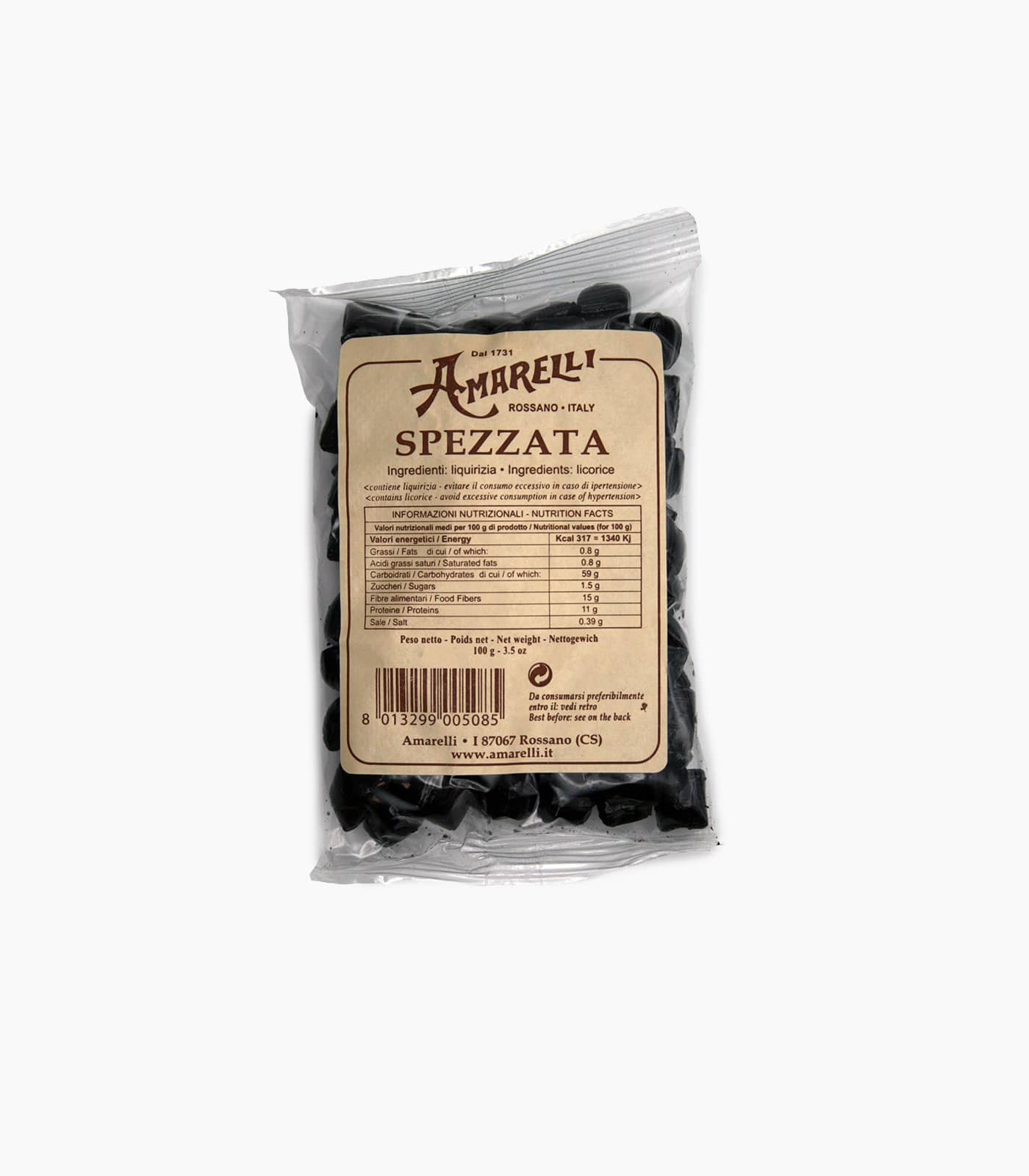 LIQUIRIZIA SPEZZATA BUST 100G