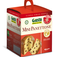 Giusto Senza Glutine Panettone Tradizionale Mini Senza Canditi 100 g