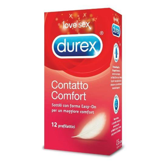 Durex Contatto Comfort - 12 Profilattici Sottili - Easy On