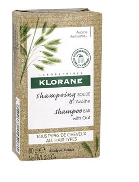 KLORANE SHAMPOO SOLIDO AVENA ottenuta da coltivazione BIO 80g