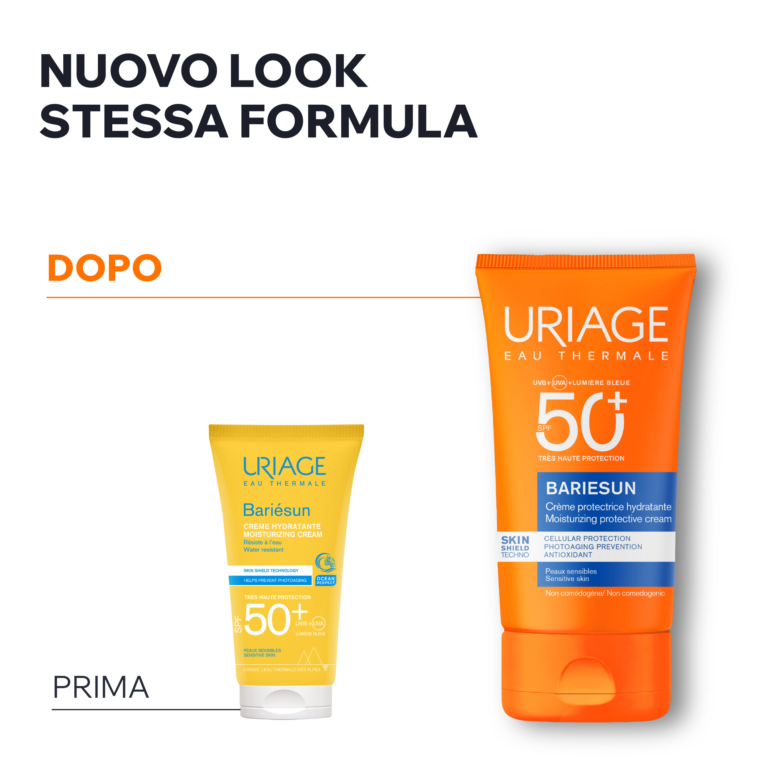 Uriage - Bariésun Crema Solare Idratante Protettrice SPF50+ Viso 50 ml