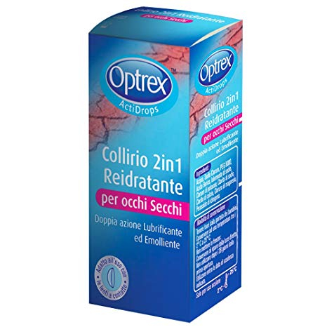 Optrex Actidrops 2 in 1 occhi secchi - Collirio Reidratante - 10 mL