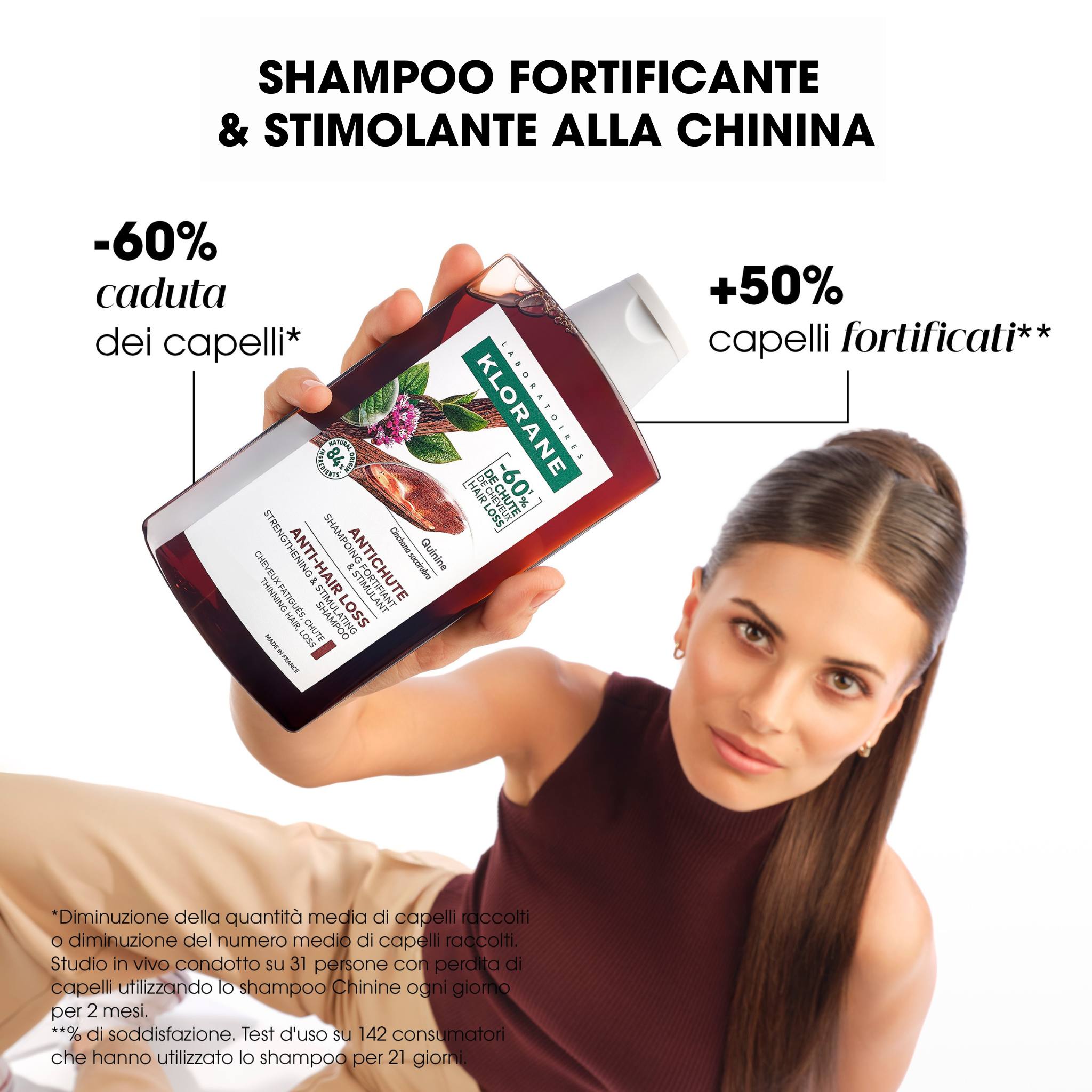 Klorane Shampoo alla Chinina E Stella Alpina Bio Caduta Capelli 200ml