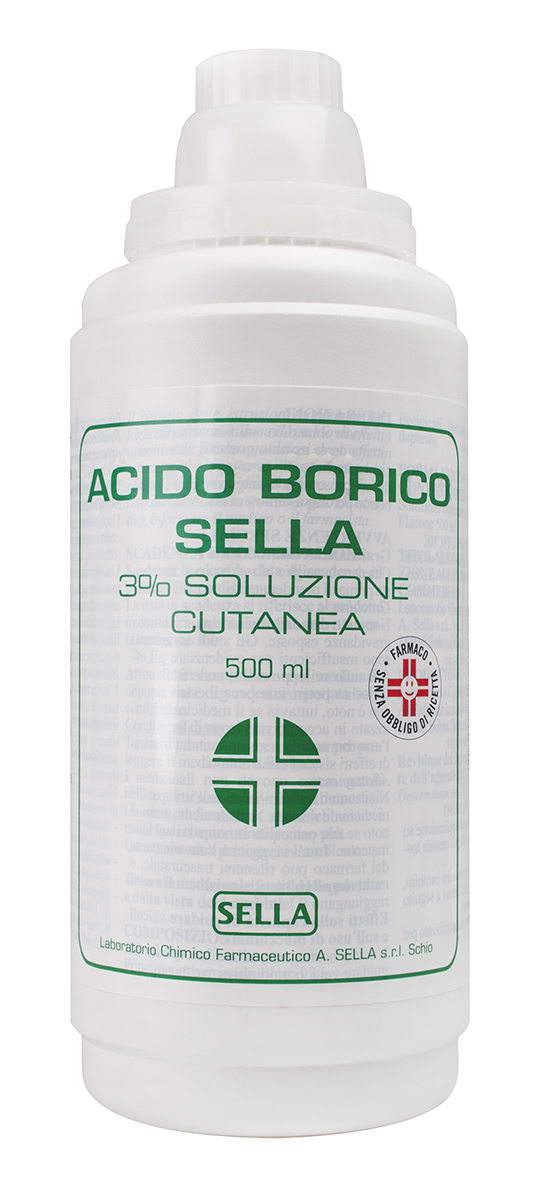 Acido Borico Sella 3% Soluzione Cutanea Flacone 500 ml
