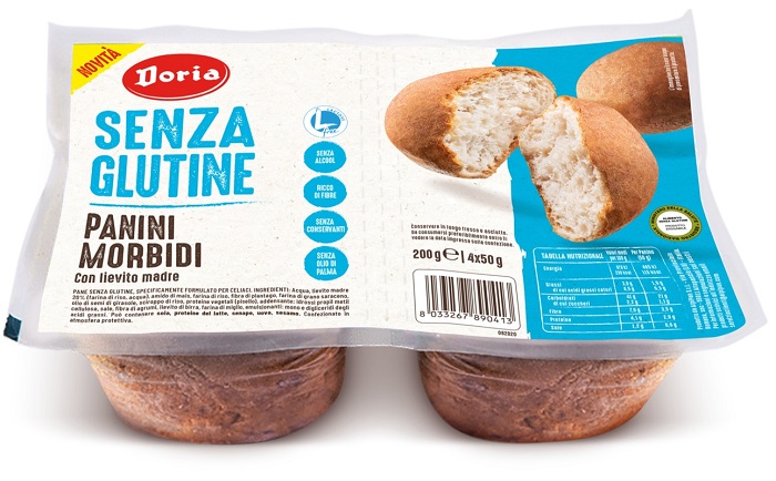 DORIA Panini Morbidi S/G 200g