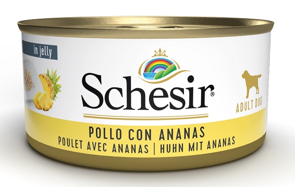 SCHESIR DOG POLLO/ANANAS 150G