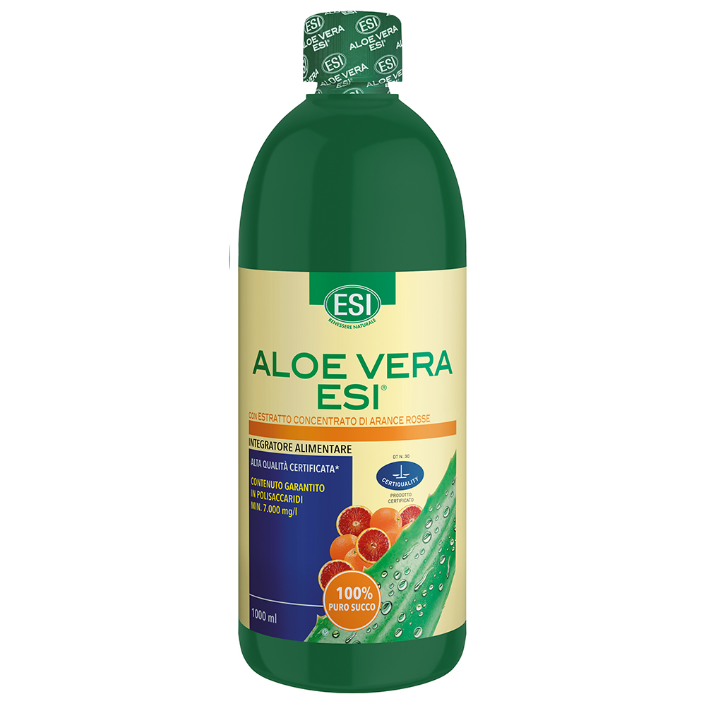 Esi Aloe Vera Puro Succo Arancia Rossa Integratore Depurativo 1000 ml