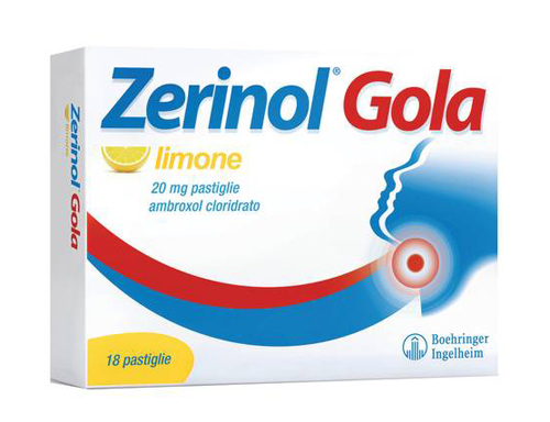Zerinol Gola Limone 20mg Ambroxolo Cloridrato 18 Pastiglie