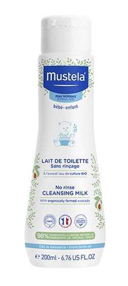 Mustela LAIT DE TOILETTE Latte di Toilette Detersione Viso e Sederino 200 ml