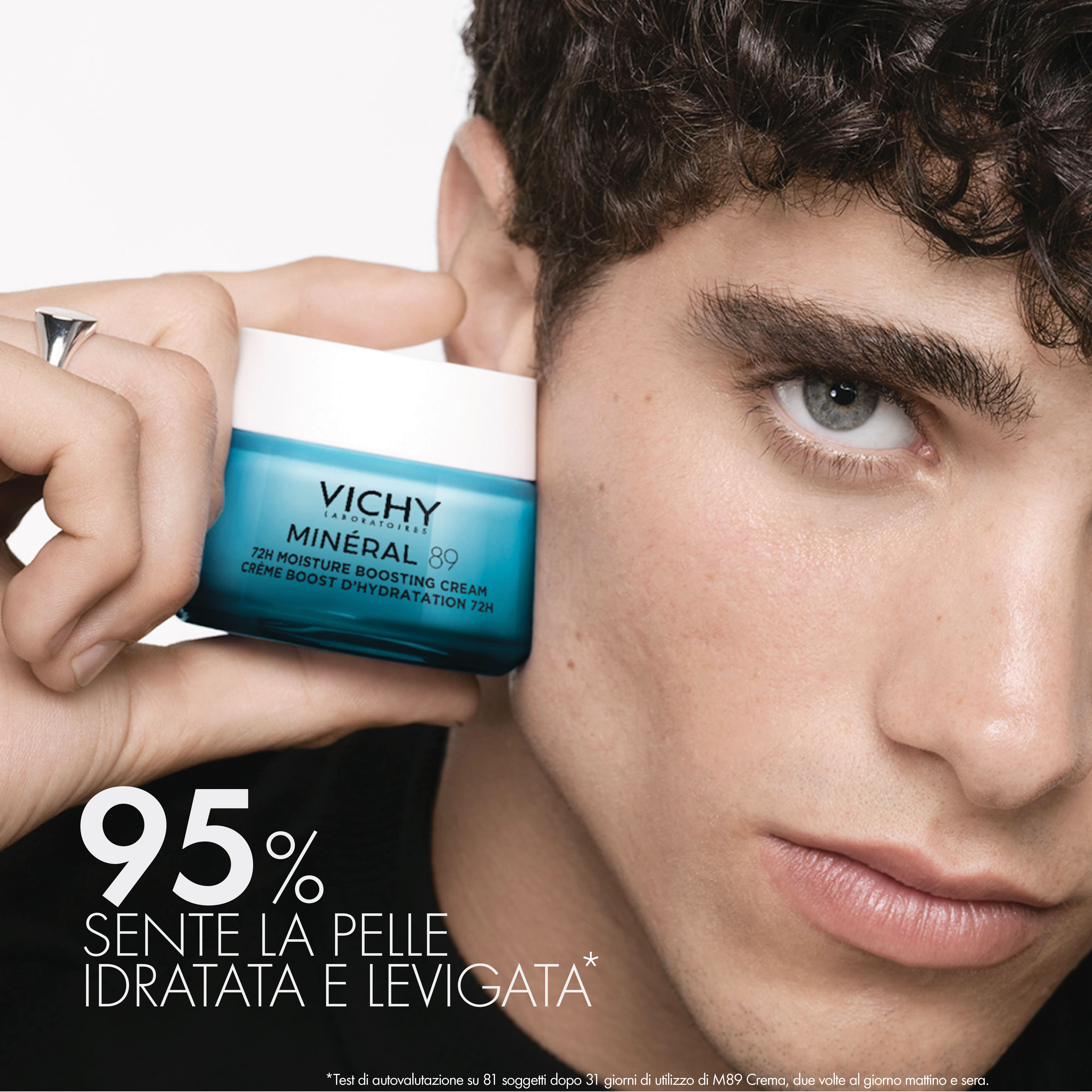 Vichy Minéral 89 Crema Boost Idratazione 100H Ricca per pelli secche e molto secche 50ml