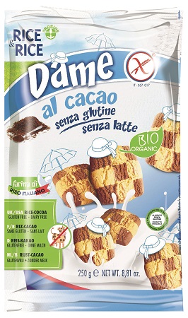 Rice&Rice Dame Di Riso Al Cacao Biscotti Senza Glutine 250 g