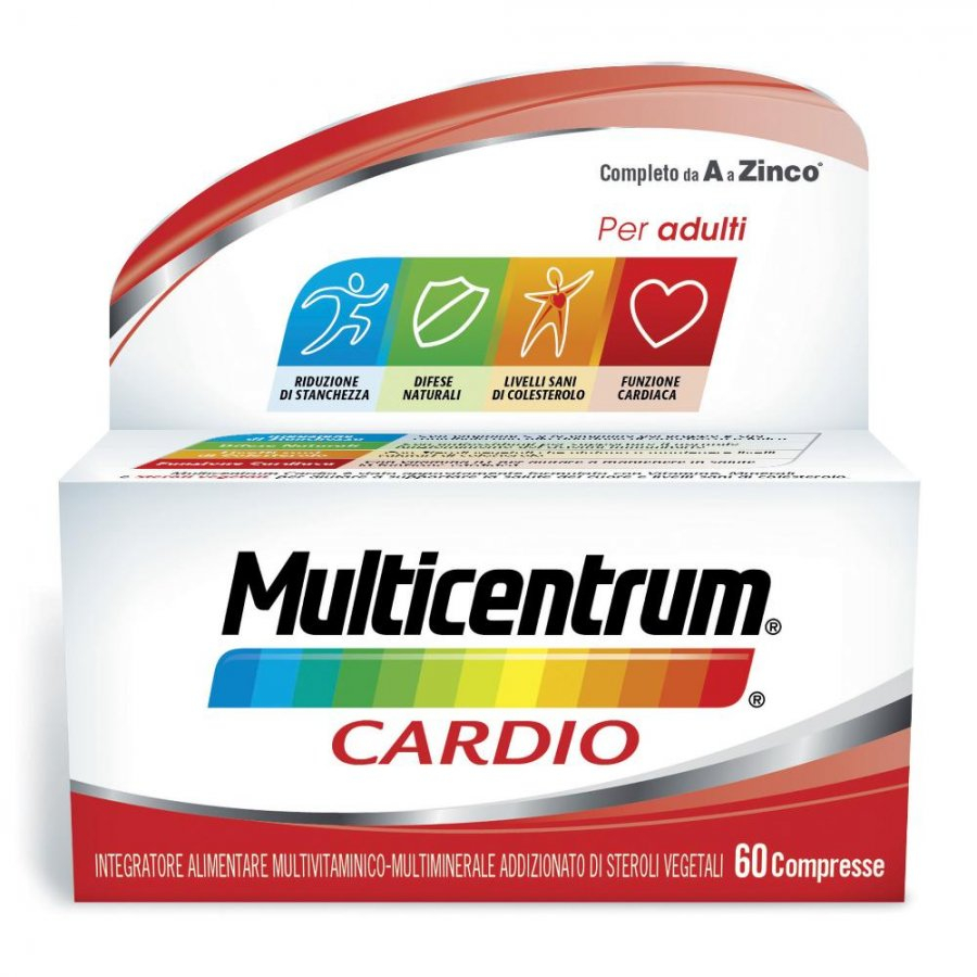 Multicentrum Cardio Integratore Multivitaminico Multiminerale 60 Compresse