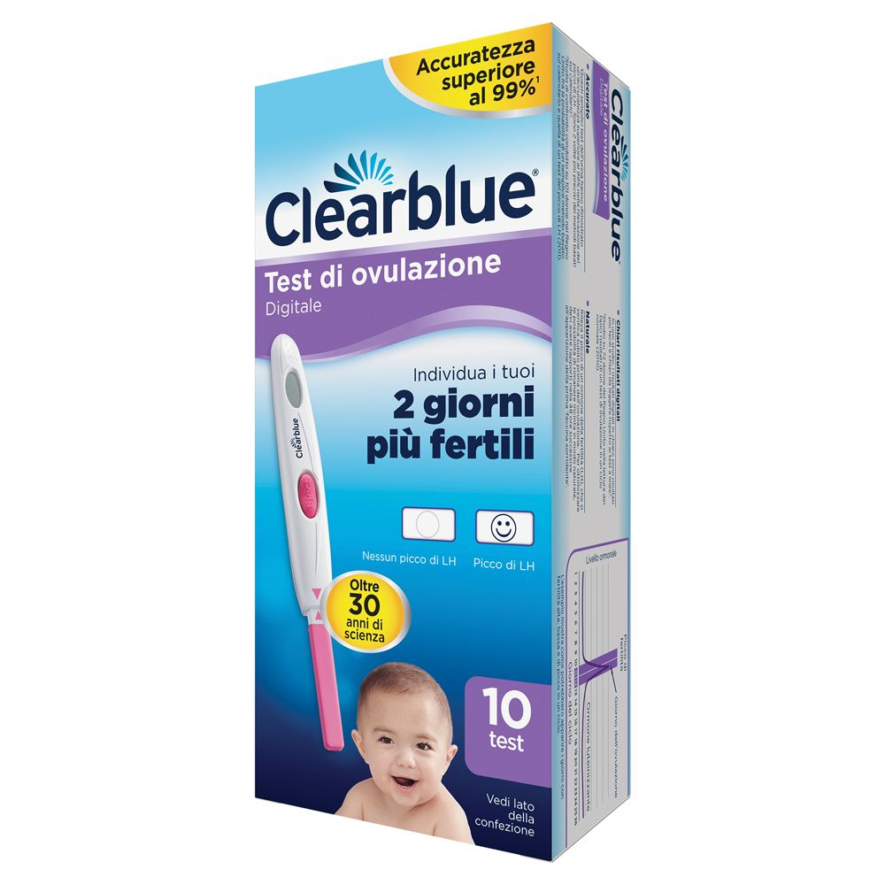Clearblue Digital Test di Ovulazione 10 Stick 