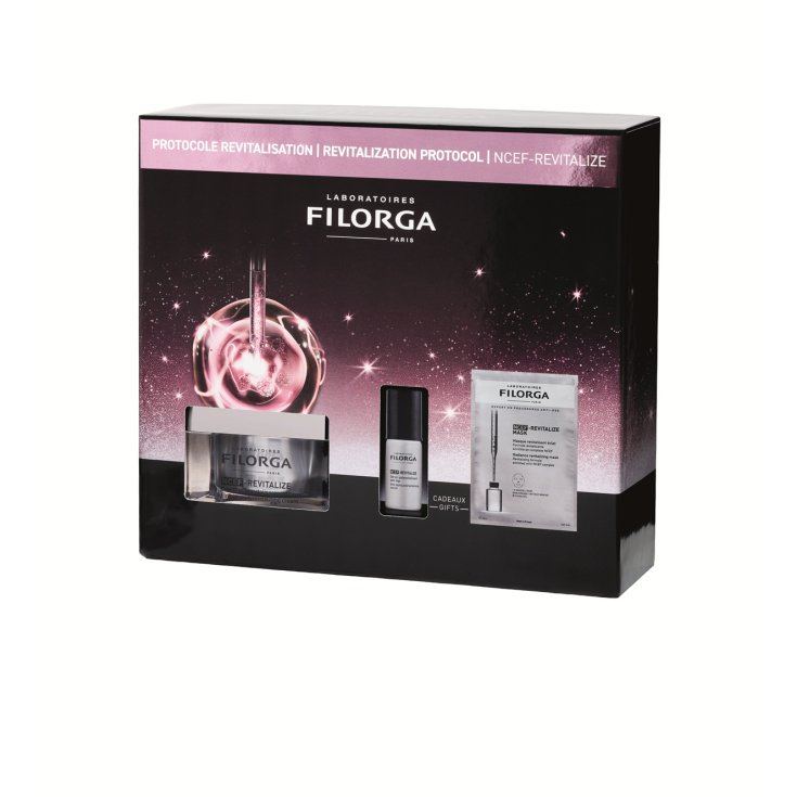 Filorga NCEF-Revitalize - Cofanetto Rivitalizzante Crema 50ml + Siero 5ml + Maschera in Tessuto 20ml
