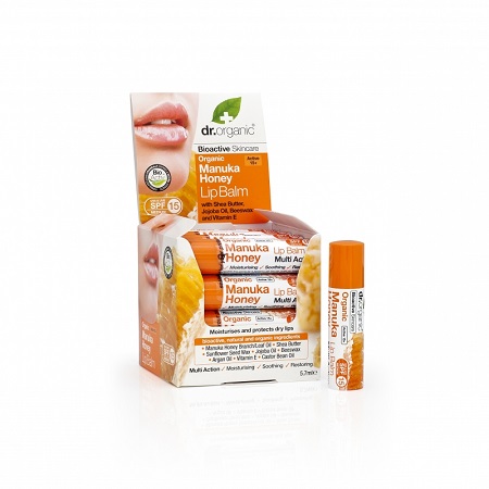 DR ORGANIC MANUKA HONEY MIELE DI MANUKA LIP BALM BALSAMO LABBRA 5,7 ML